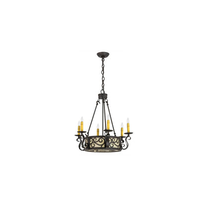 Delano 6 Light 24" Wide Taper Candle Style Chandelier