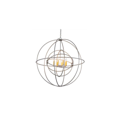 Atom Enerjisi 8 Light 43" Wide Taper Candle Globe Chandelier