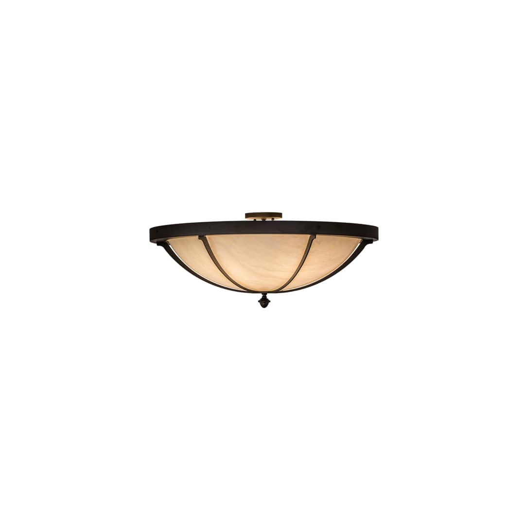 Dominga 6 Light 30" Wide Flush Mount Bowl Ceiling Fixture - Oil Rubbed Bronze Finish
