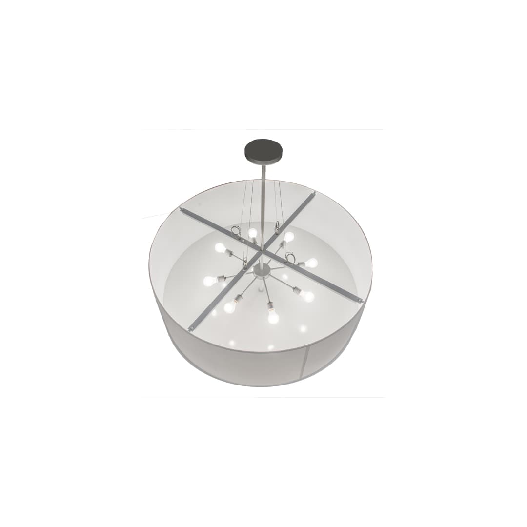 Cilindro 8 Light 48" Wide Suspension Pendant