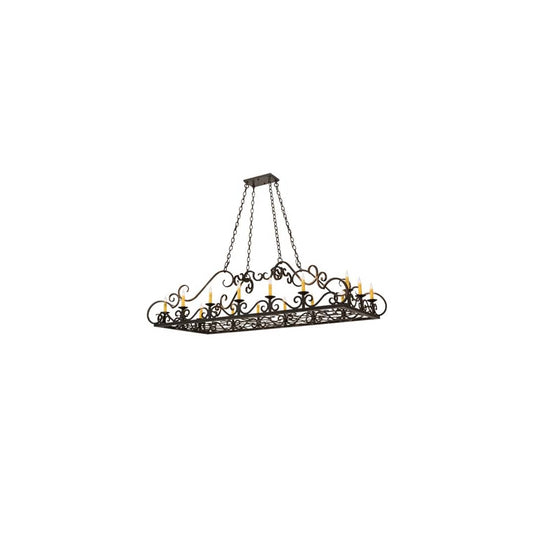 Carlotta 16 Light 30" Wide Taper Candle Linear Chandelier