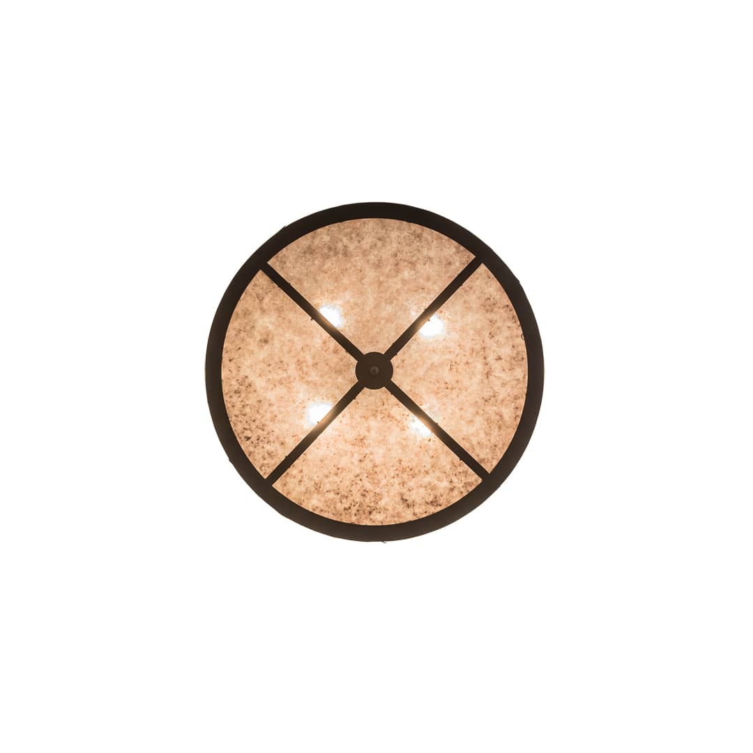 Wildlife at Dusk 4 Light 36" Wide Semi-Flush Drum Ceiling Fixture