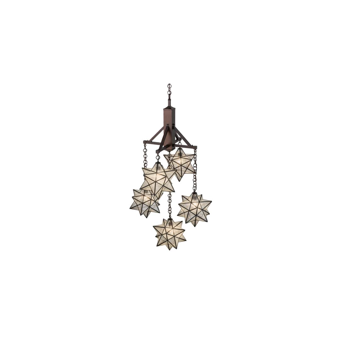 Moravian 5 Light 30" Wide Chandelier