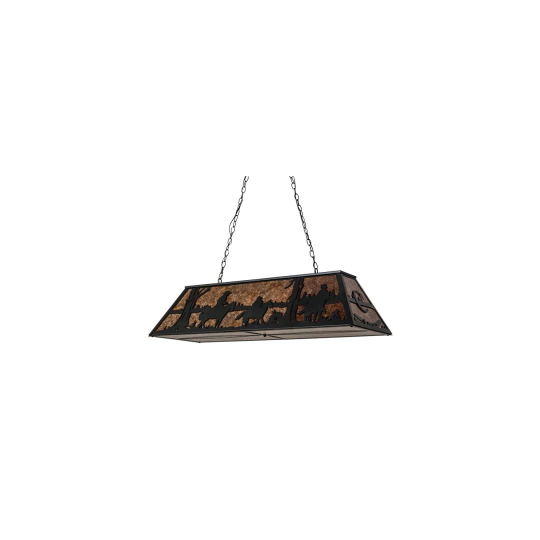 Personalized 9 Light 17" Wide Linear Pendant