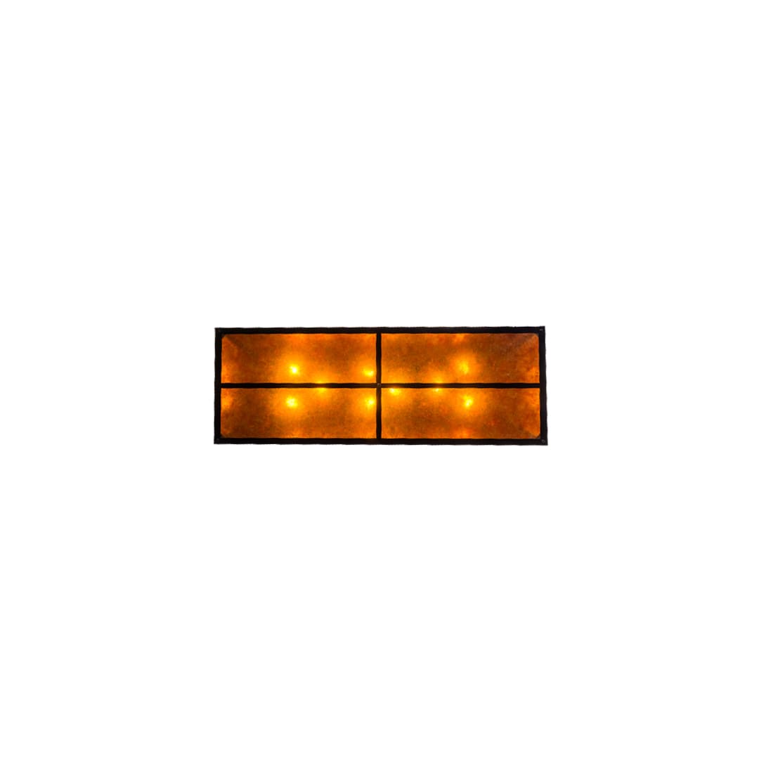Personalized 9 Light 17" Wide Linear Pendant