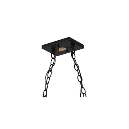 Personalized 9 Light 17" Wide Linear Pendant