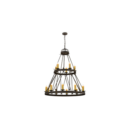 Lakeshore 15 Light 48" Wide Taper Candle Ring Chandelier