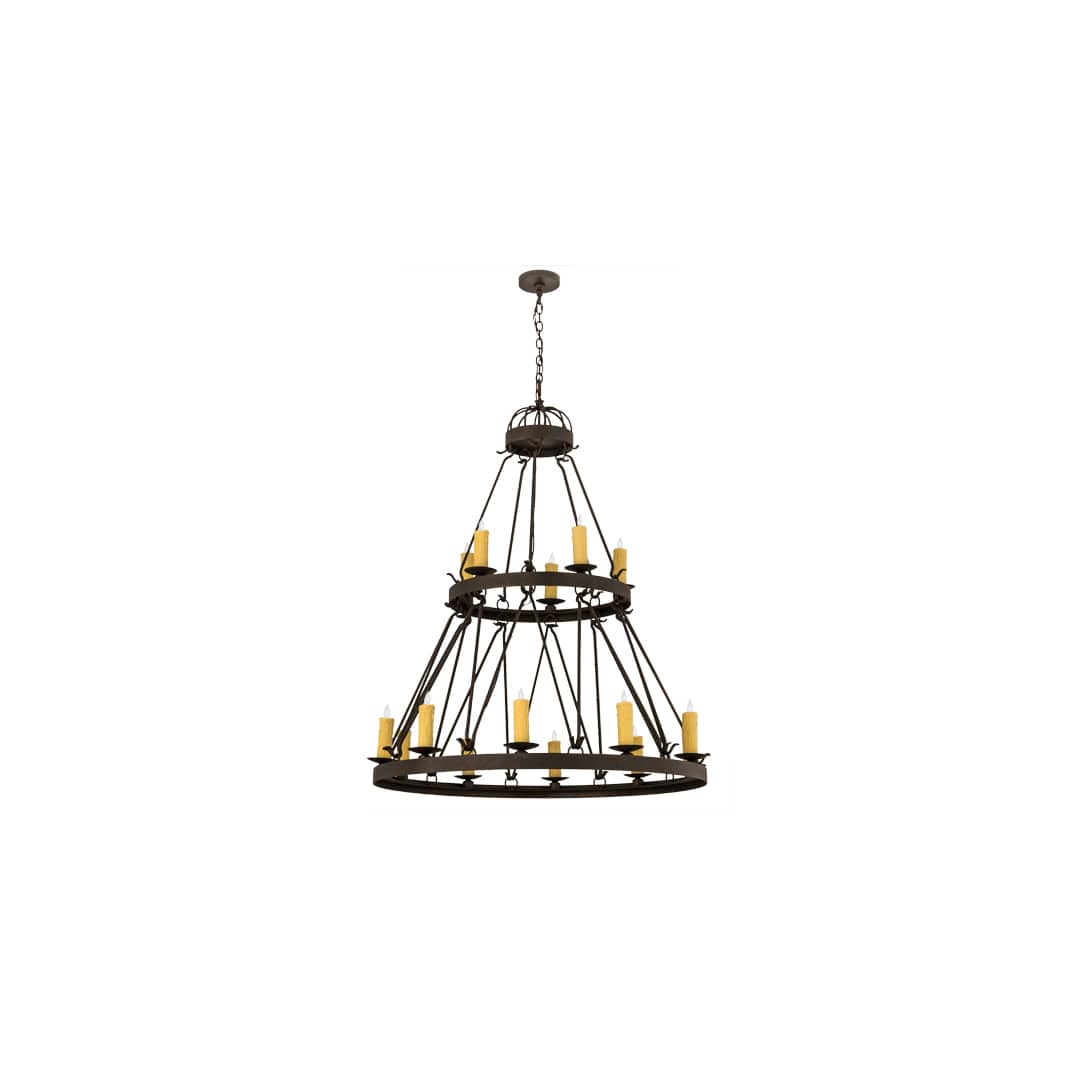 Lakeshore 15 Light 48" Wide Taper Candle Ring Chandelier