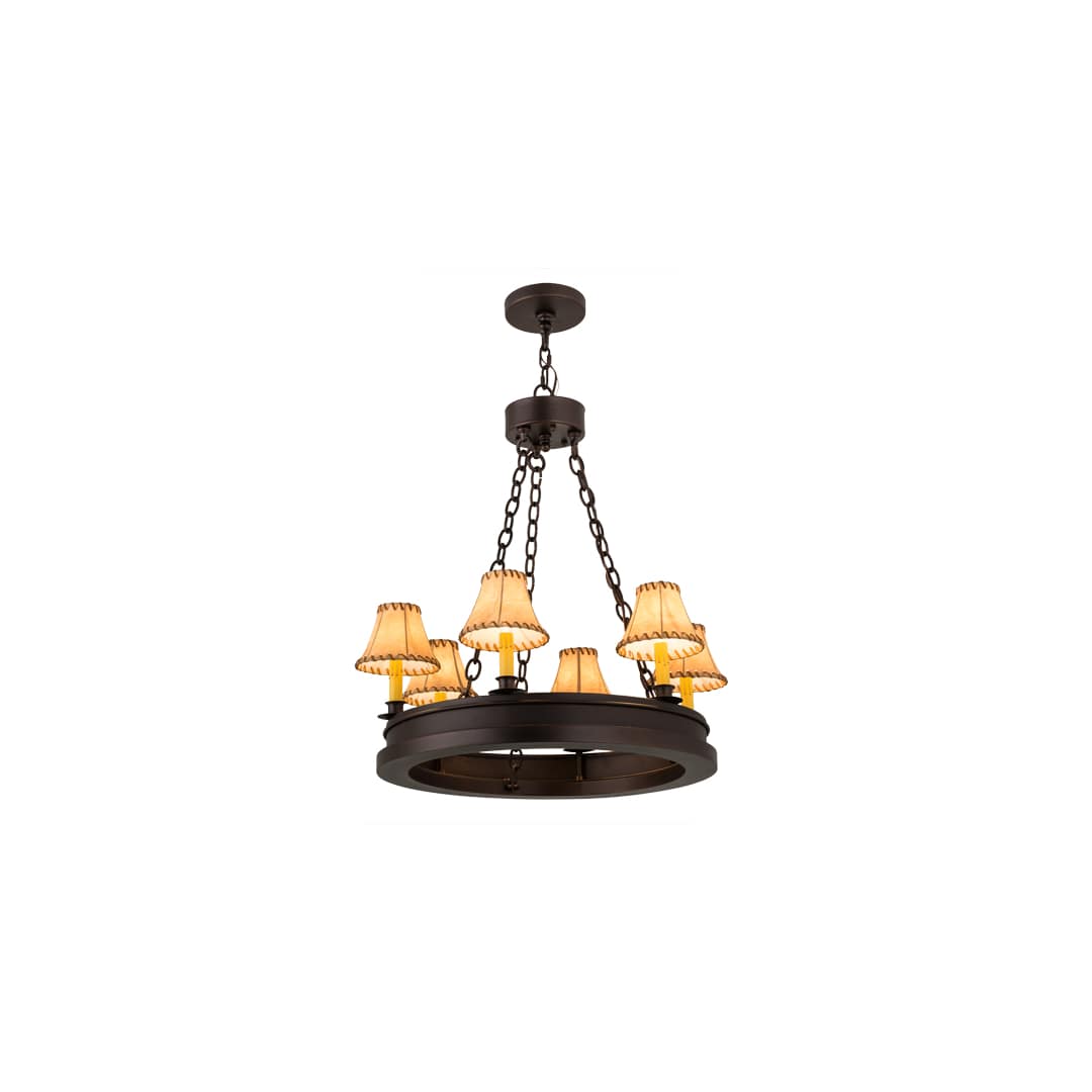 Sullivan Ranch 6 Light 28" Wide Ring Chandelier