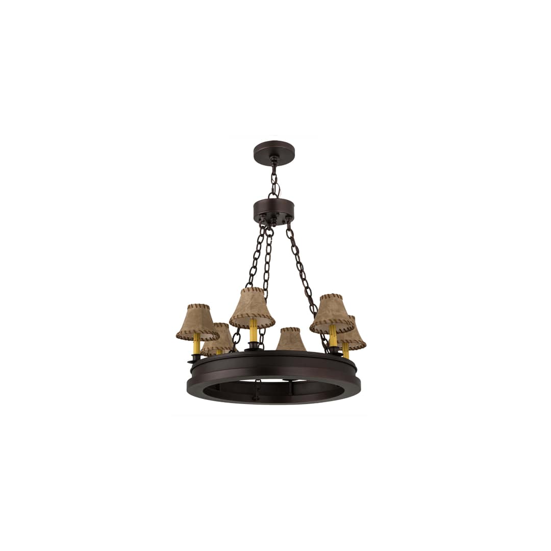 Sullivan Ranch 6 Light 28" Wide Ring Chandelier