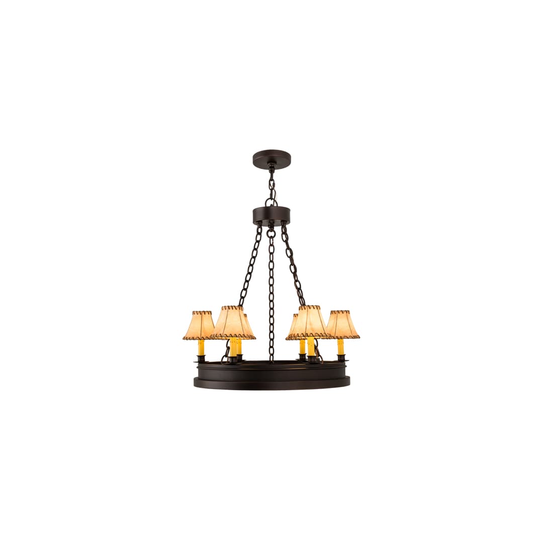 Sullivan Ranch 6 Light 28" Wide Ring Chandelier