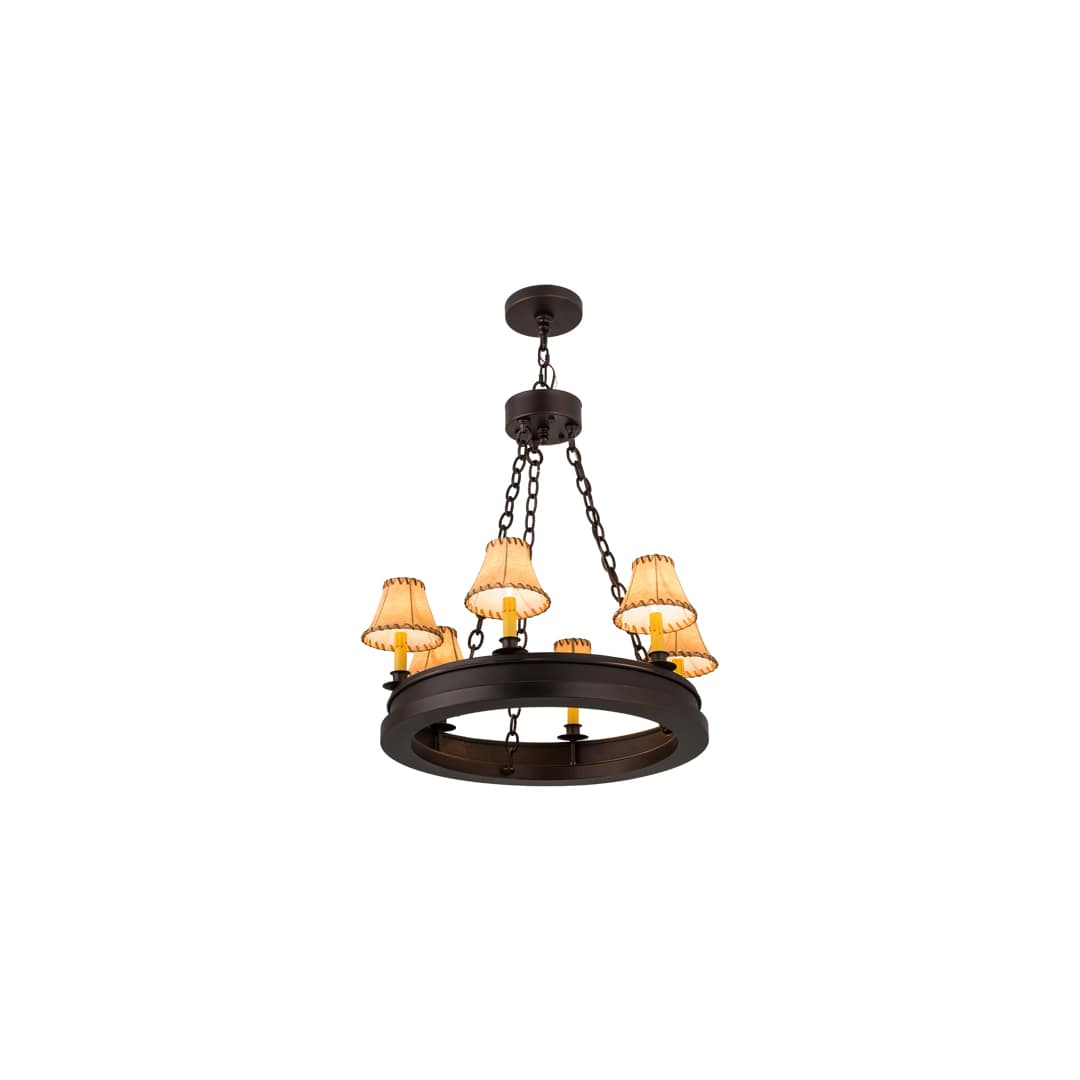Sullivan Ranch 6 Light 28" Wide Ring Chandelier