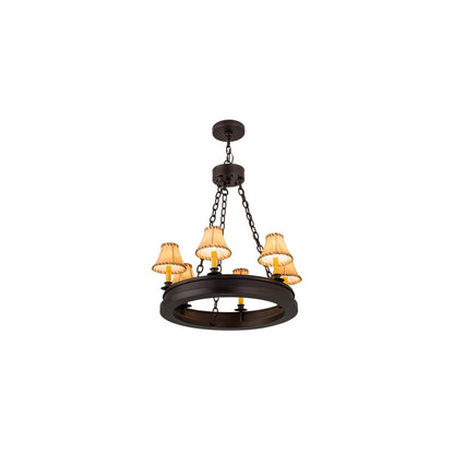 Sullivan Ranch 6 Light 28" Wide Ring Chandelier