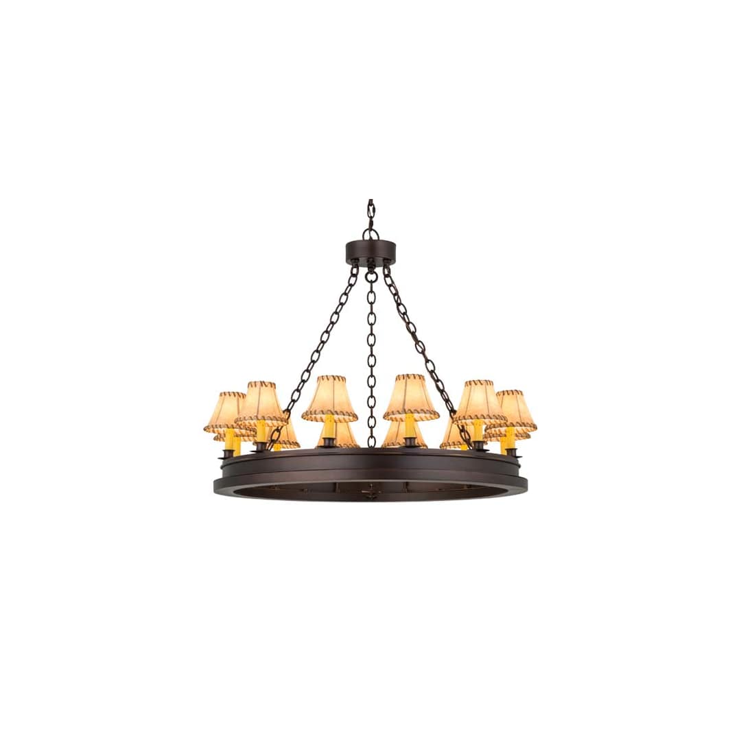 Sullivan Ranch 12 Light 39" Wide Ring Chandelier