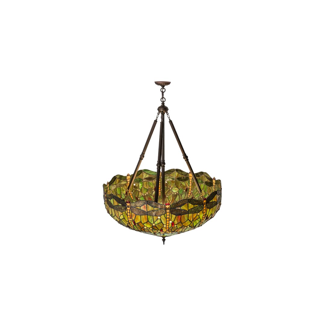 Tiffany Hanginghead Dragonfly 4 Light 38" Wide Pendant