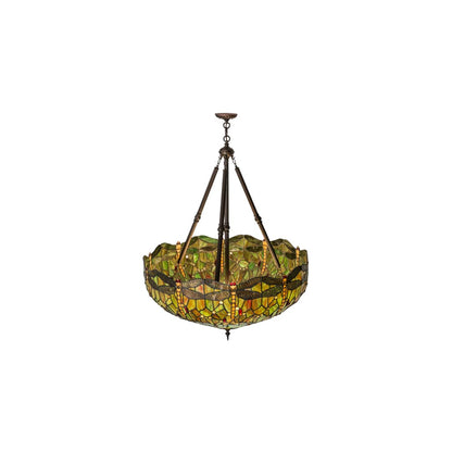 Tiffany Hanginghead Dragonfly 4 Light 38" Wide Pendant