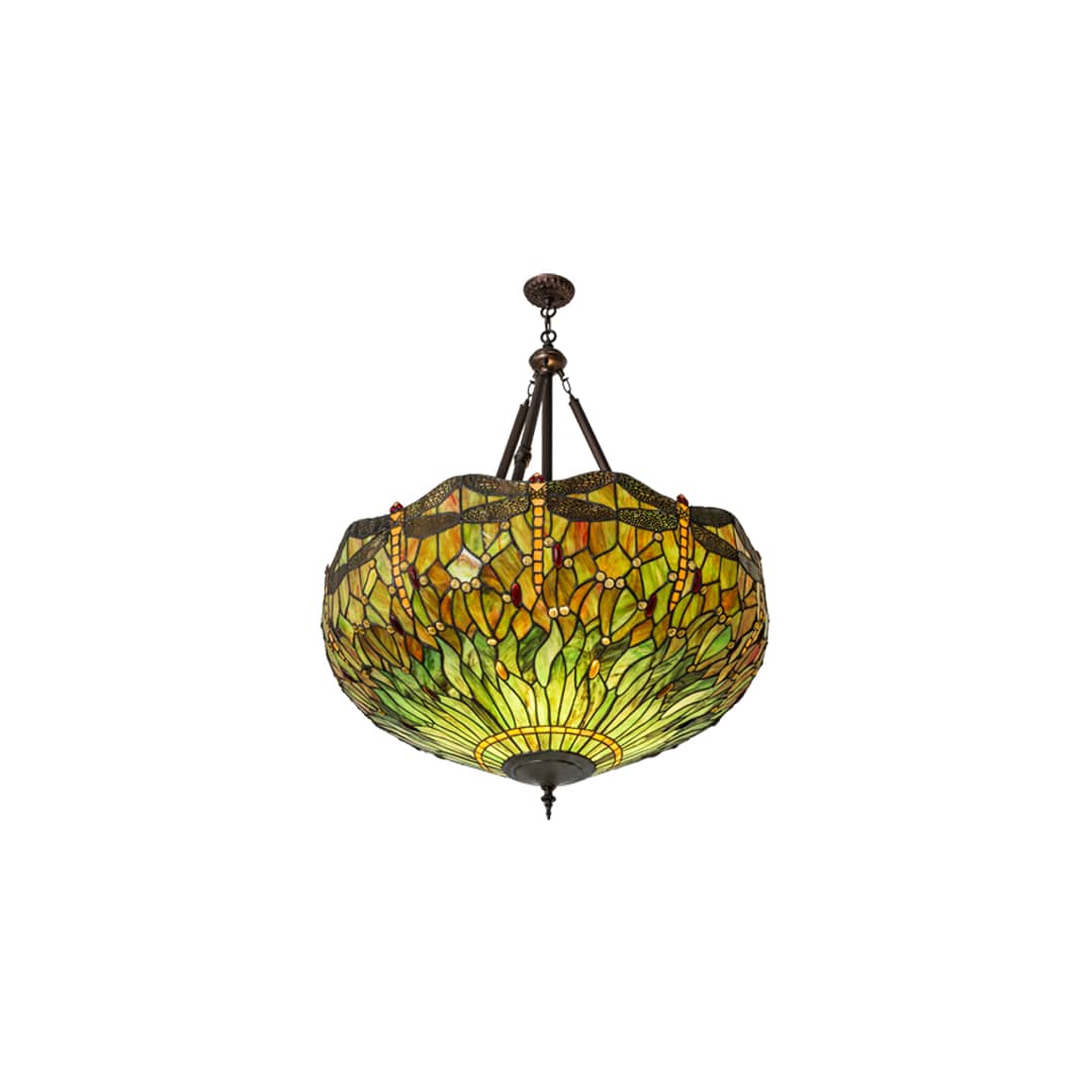 Tiffany Hanginghead Dragonfly 4 Light 38" Wide Pendant