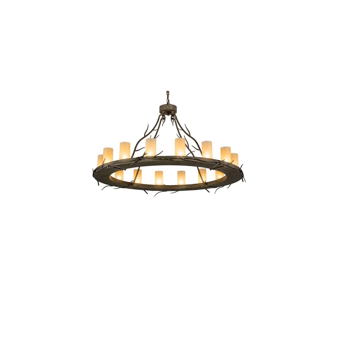 Loxley Branches 16 Light 49" Wide Ring Chandelier