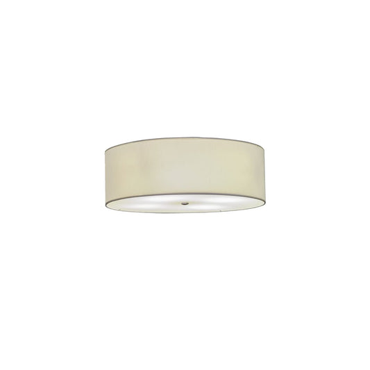 Cilindro 4 Light 30" Wide Semi-Flush Drum Ceiling Fixture - Brushed Nickel Finish
