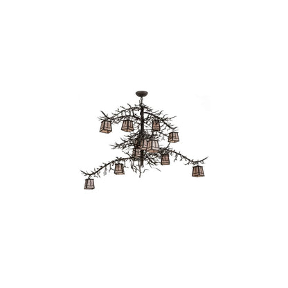Pine Branch Valley View 12 Light 48" Wide Chandelier