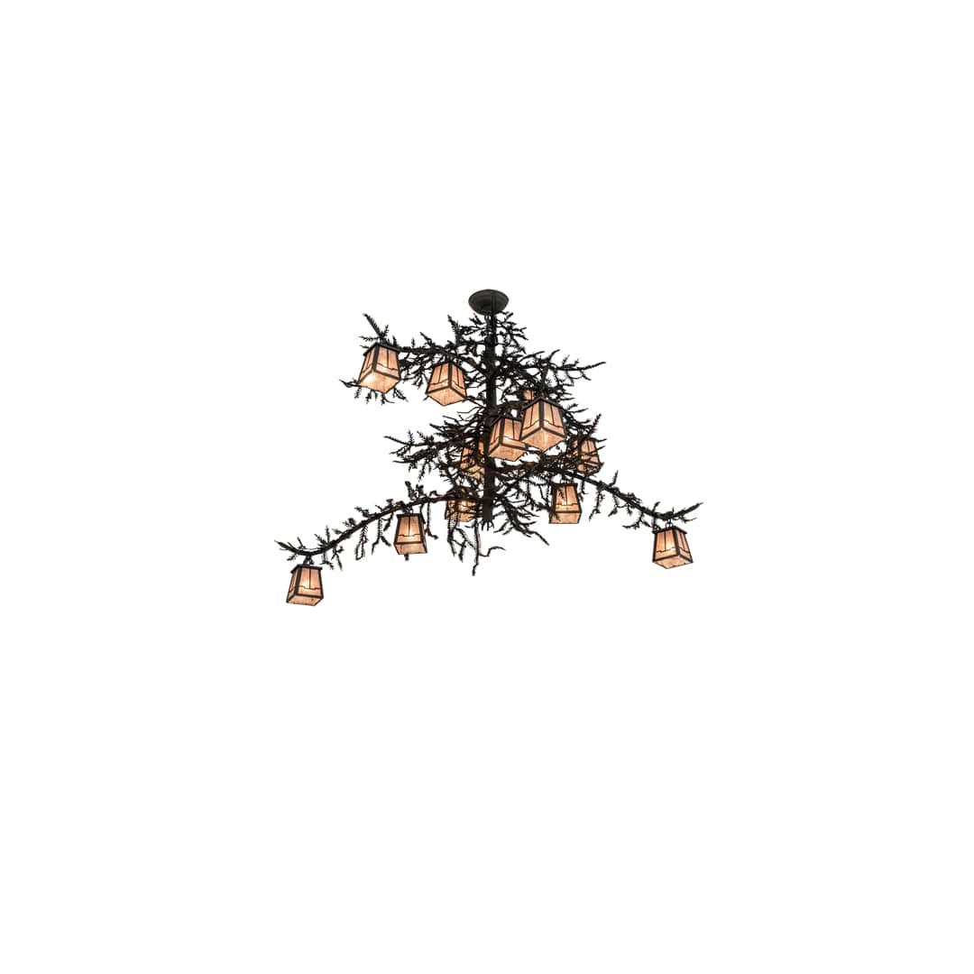 Pine Branch Valley View 12 Light 48" Wide Chandelier