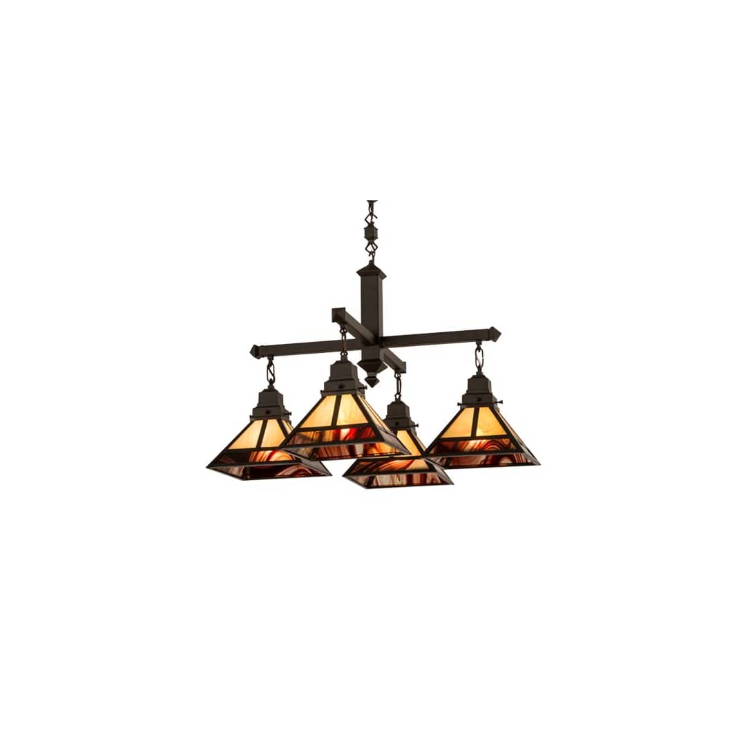 T Mission 4 Light 43" Wide Chandelier