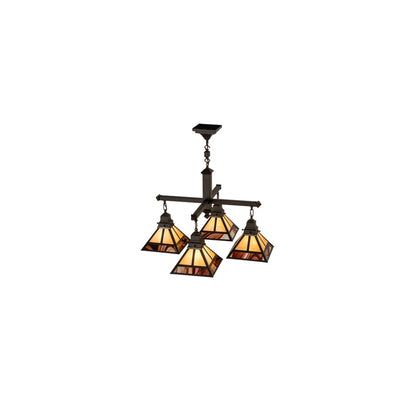 T Mission 4 Light 43" Wide Chandelier