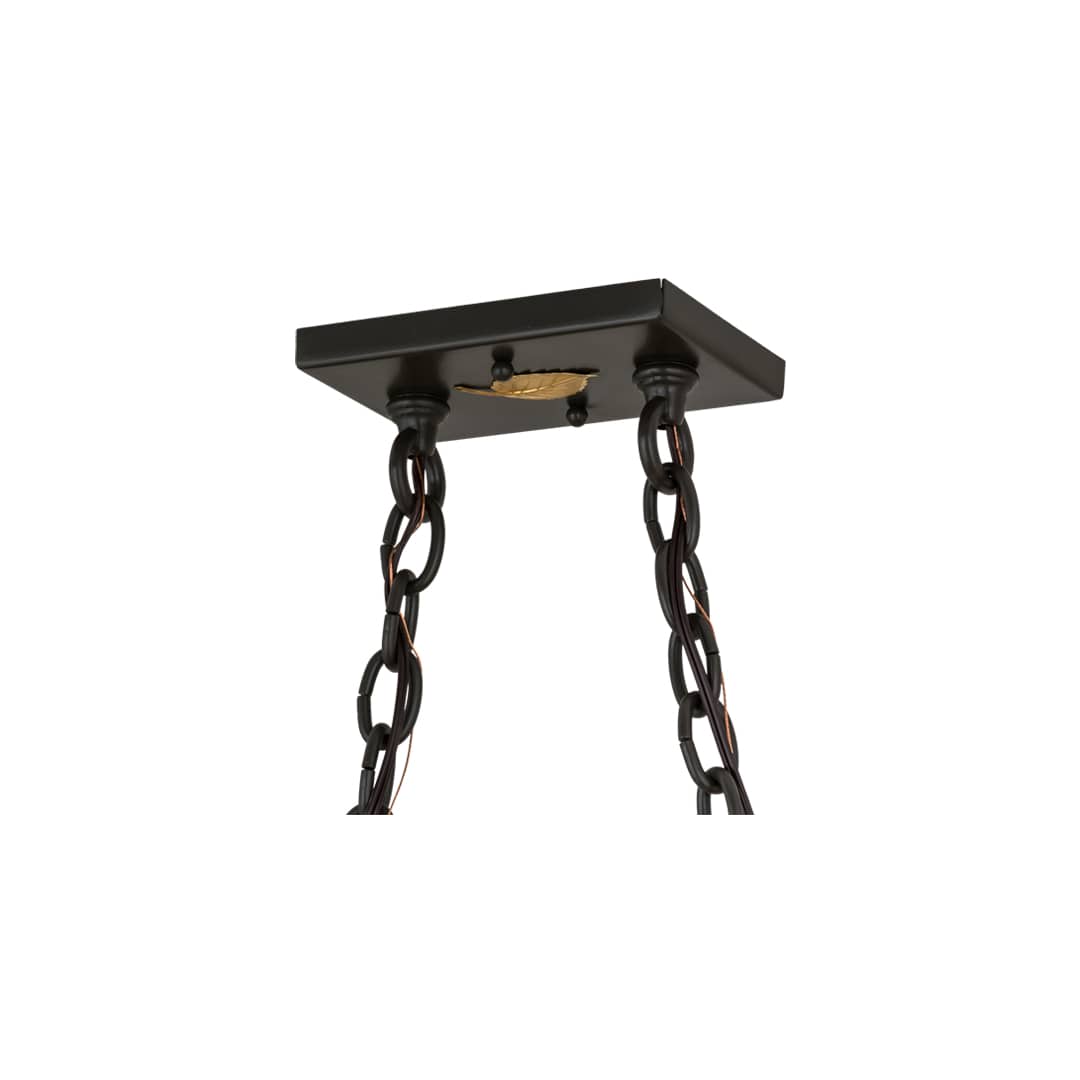 Bear at Lake 6 Light 17" Wide Linear Pendant