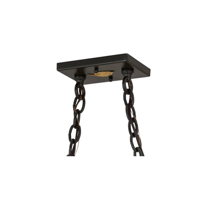 Bear at Lake 6 Light 17" Wide Linear Pendant