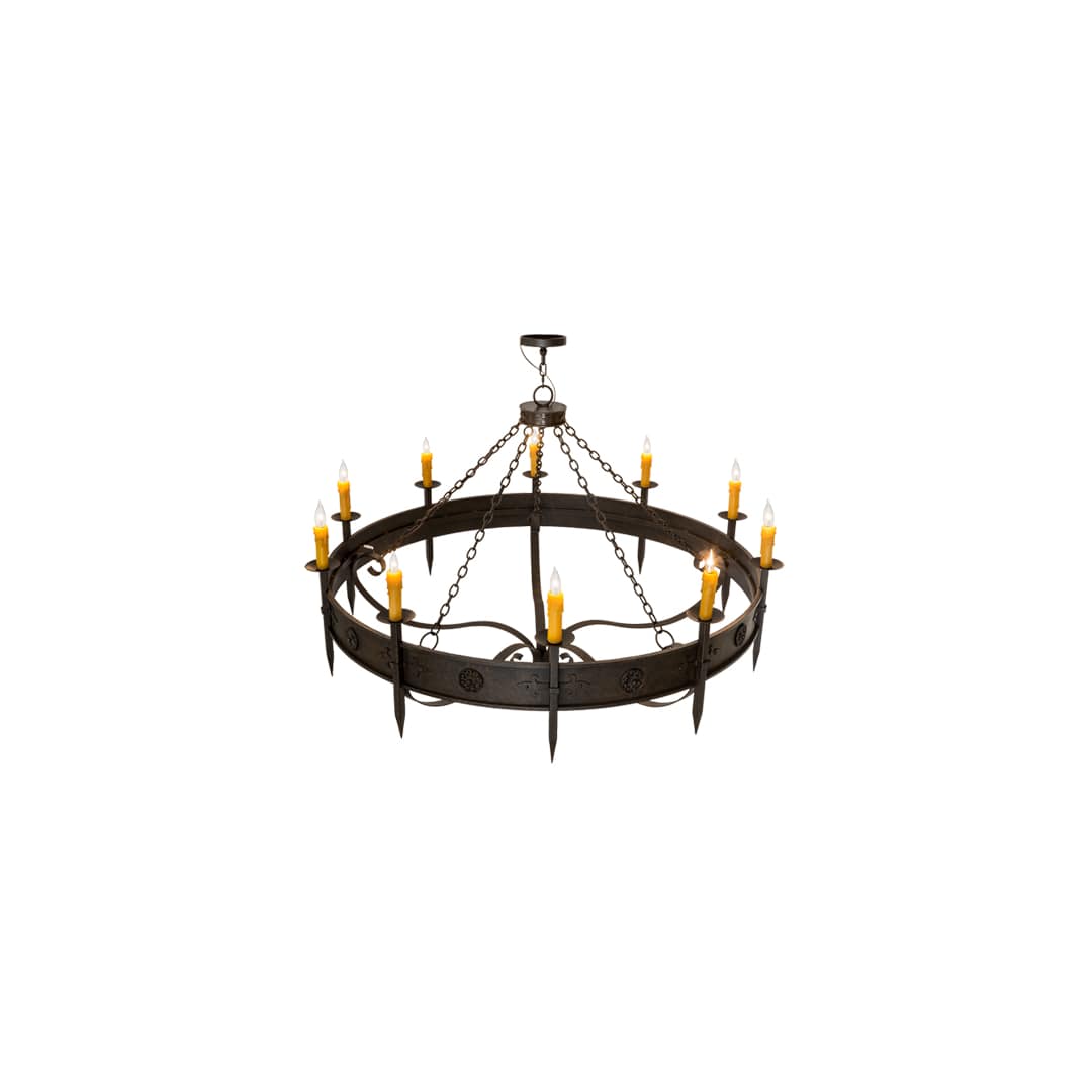 Calandra 10 Light 66" Wide Taper Candle Style Chandelier