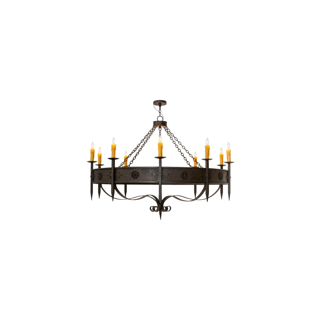 Calandra 10 Light 66" Wide Taper Candle Style Chandelier