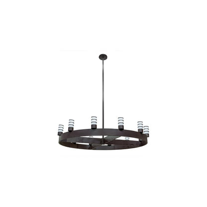 Molle Cilindro 12 Light 94" Wide Ring Chandelier