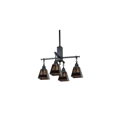 T Mission 4 Light 26" Wide Chandelier