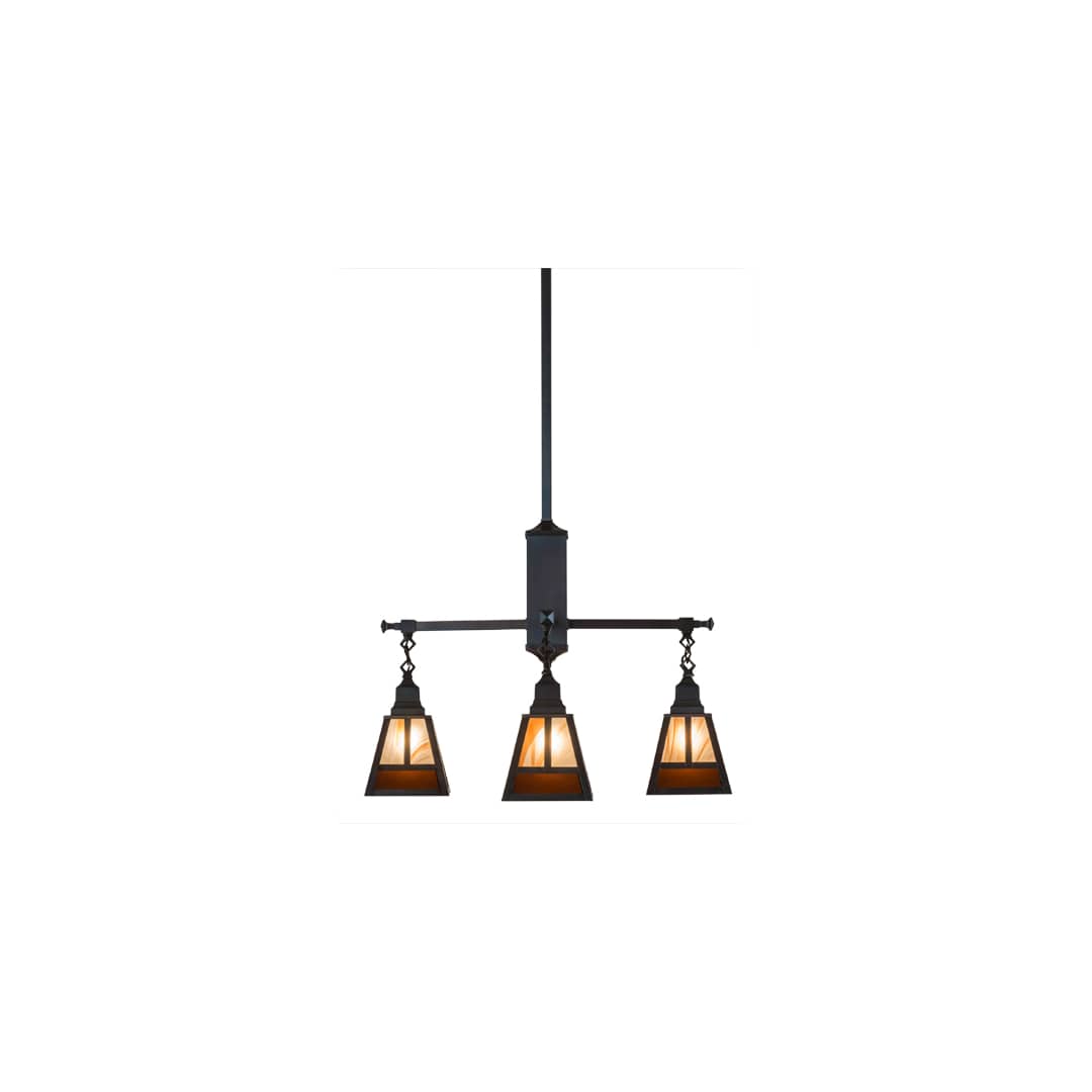 T Mission 4 Light 26" Wide Chandelier