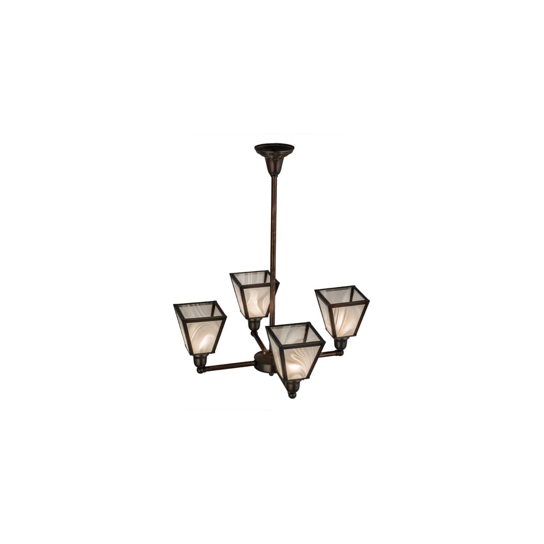 Metro 4 Light 27" Wide Chandelier