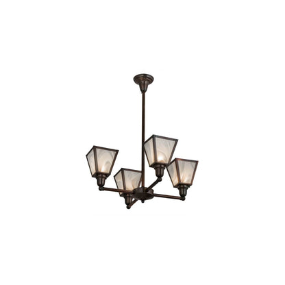 Metro 4 Light 27" Wide Chandelier