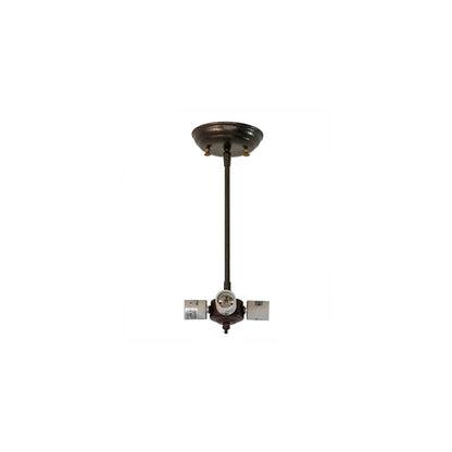 Fleur-de-lis 4 Light 28" Wide Semi-Flush Bowl Ceiling Fixture - Copper Vein Finish