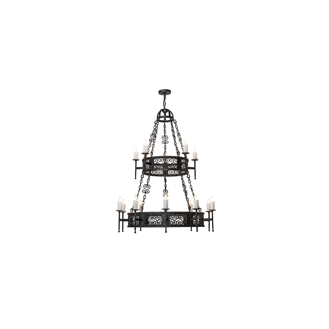 Toscano 15 Light 48" Wide Taper Candle Style Chandelier