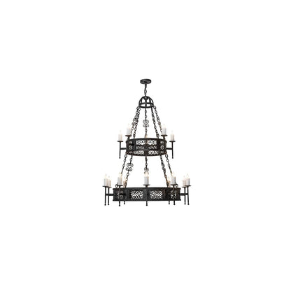Toscano 15 Light 48" Wide Taper Candle Style Chandelier