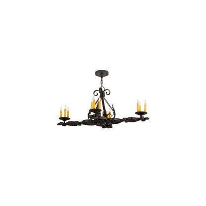 Elianna 12 Light 25" Wide Taper Candle Linear Chandelier