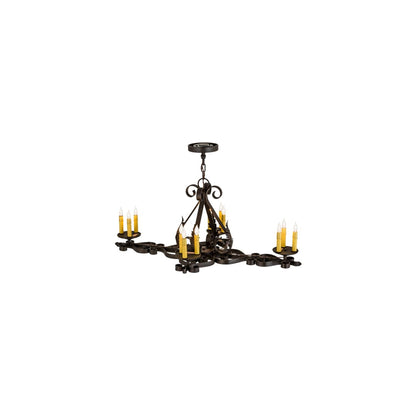 Elianna 12 Light 25" Wide Taper Candle Linear Chandelier