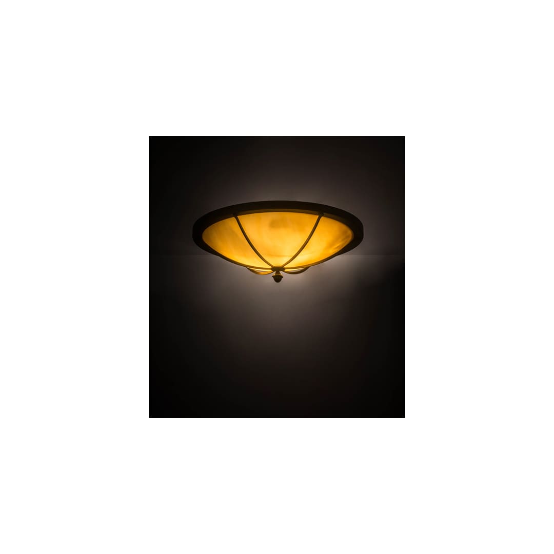 Dominga 2 Light 24" Wide Flush Mount Bowl Ceiling Fixture