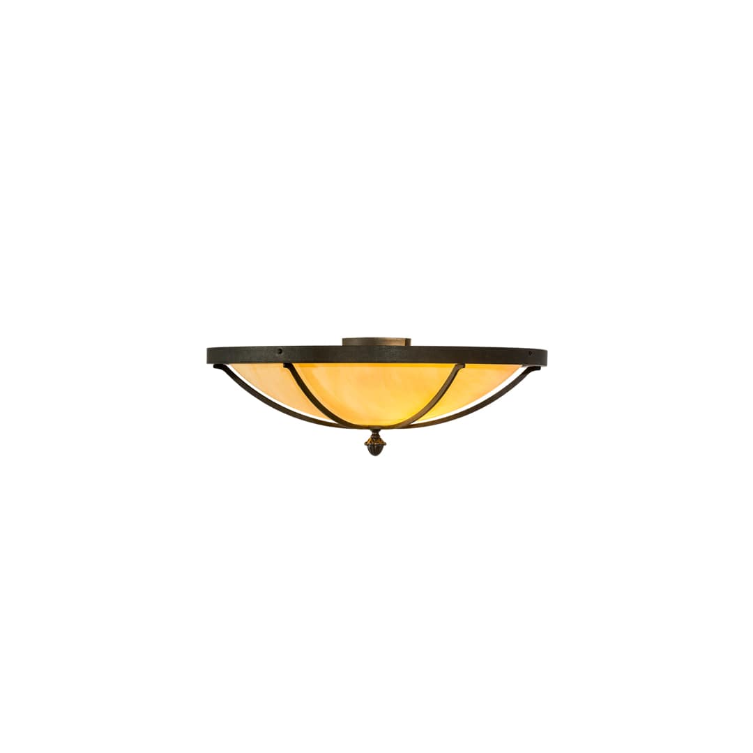 Dominga 2 Light 24" Wide Flush Mount Bowl Ceiling Fixture
