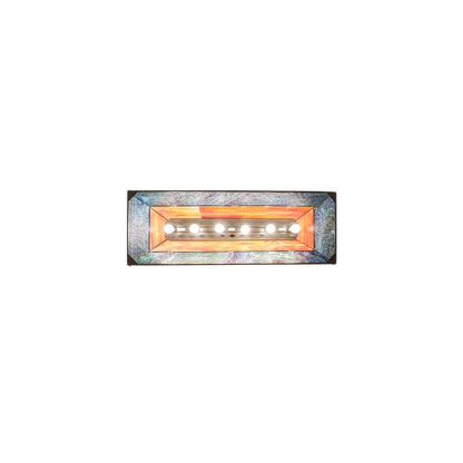 Deer at Lake 6 Light 17" Wide Linear Pendant