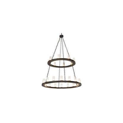 Loxley 24 Light 54" Wide Ring Chandelier