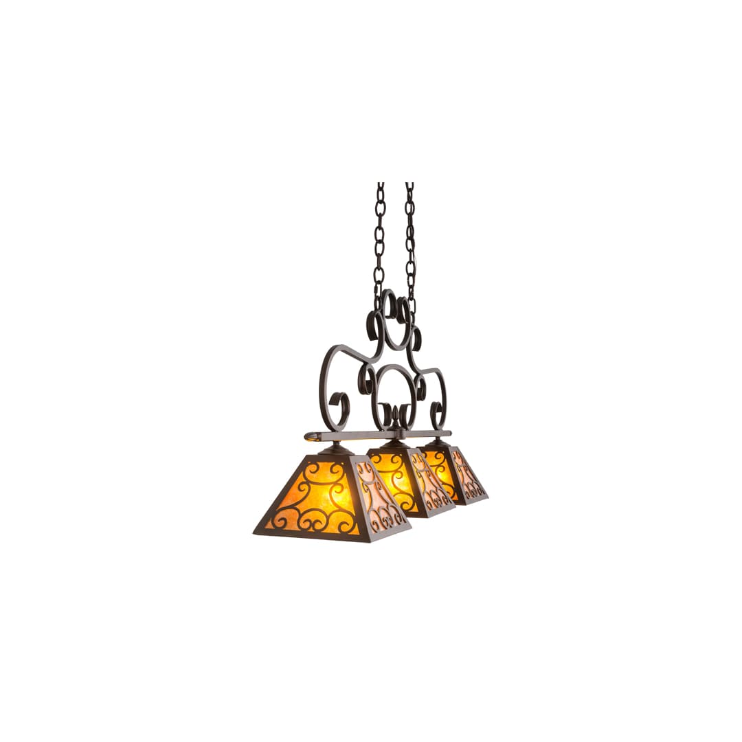 Bandolei 3 Light 10" Wide Linear Pendant