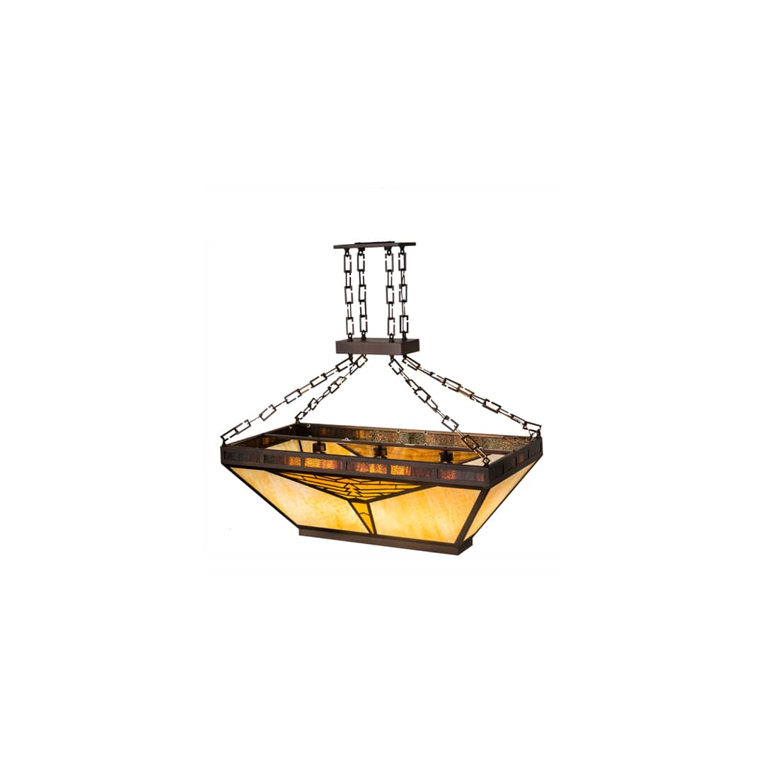 Mission 9 Light 24" Wide Linear Pendant