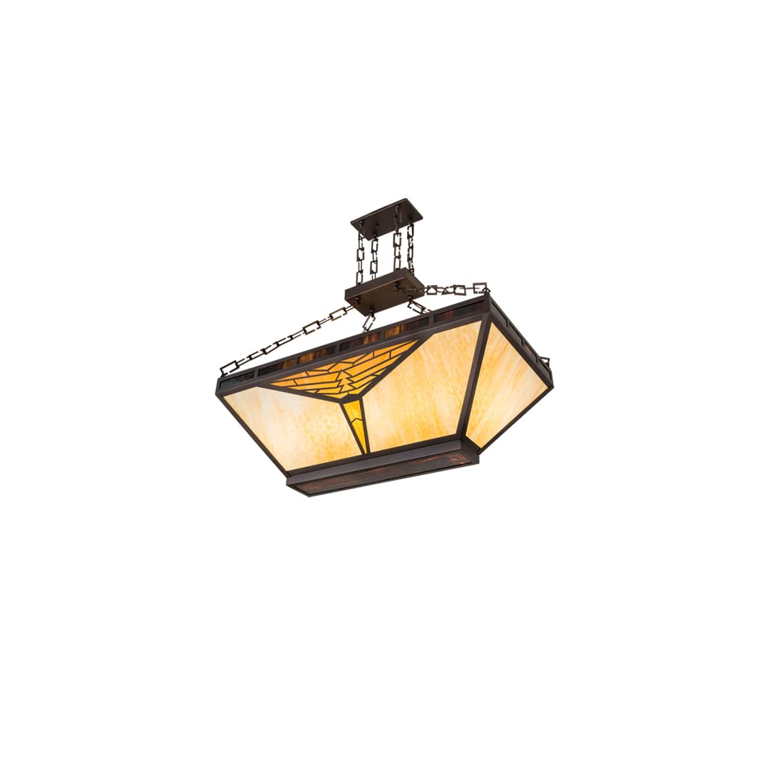 Mission 9 Light 24" Wide Linear Pendant