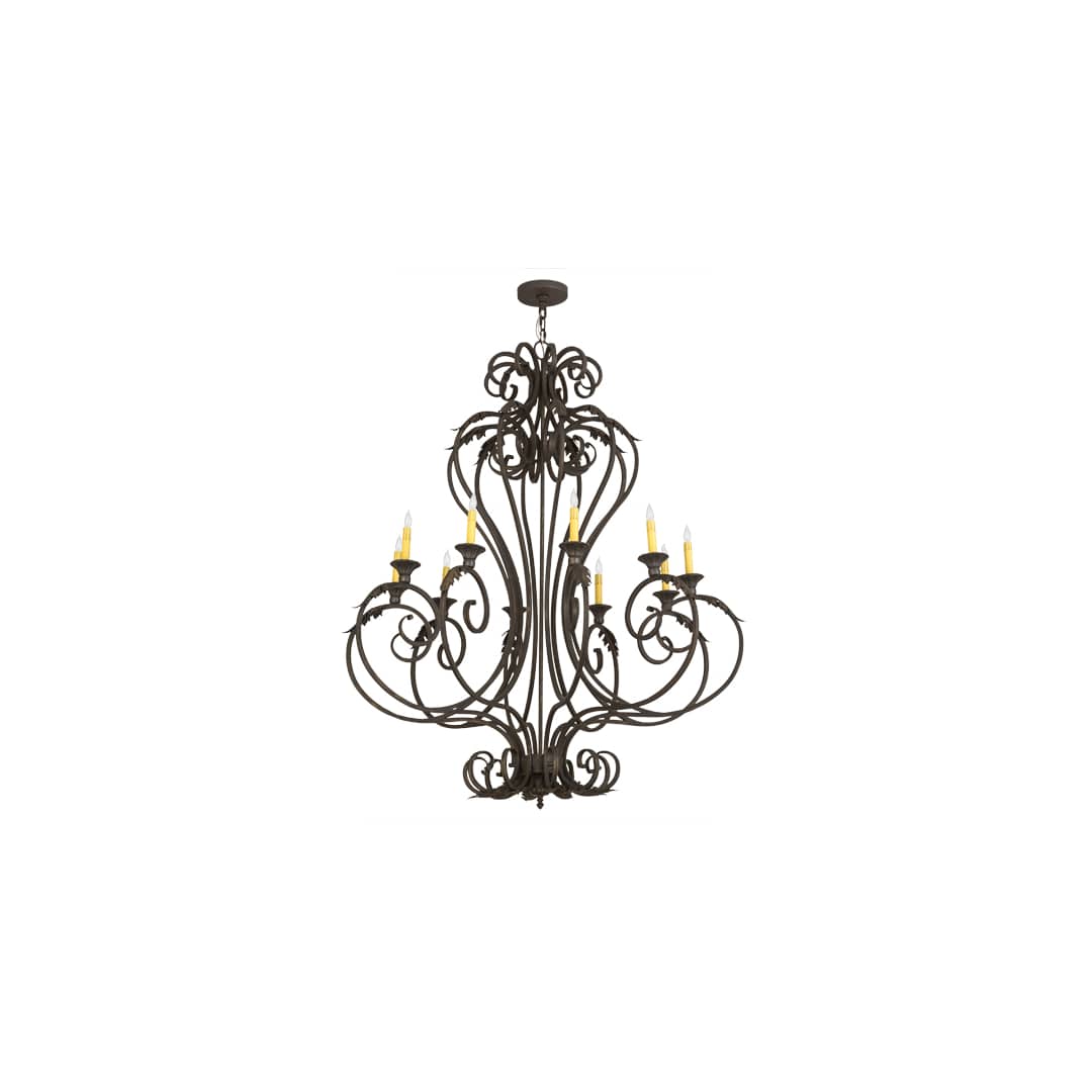 Josephine 10 Light 48" Wide Taper Candle Style Chandelier