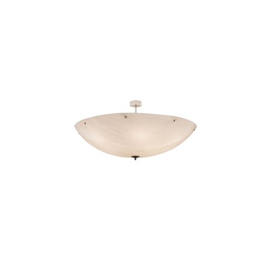 Madison 12 Light 60" Wide Semi-Flush Bowl Ceiling Fixture - Nickel Finish - GU24 Bulb Base